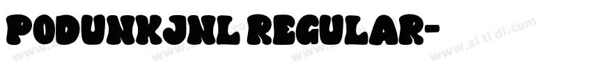 PodunkJNL Regular字体转换